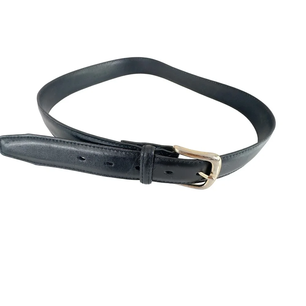 Vintage 80s/90s‎ Leather Belt Black Cashmere Cowhide 32/80